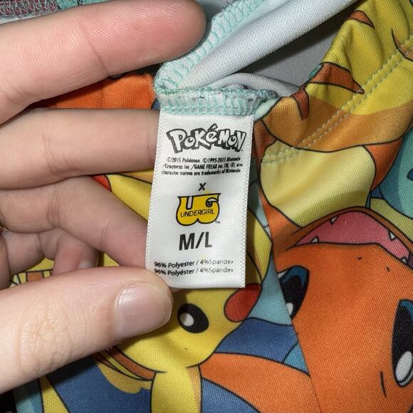 Pokémon x Undergirl Women’s Activewear Leggings Gen 1 Starters Pikachu Size M/L - Picture 5 of 5